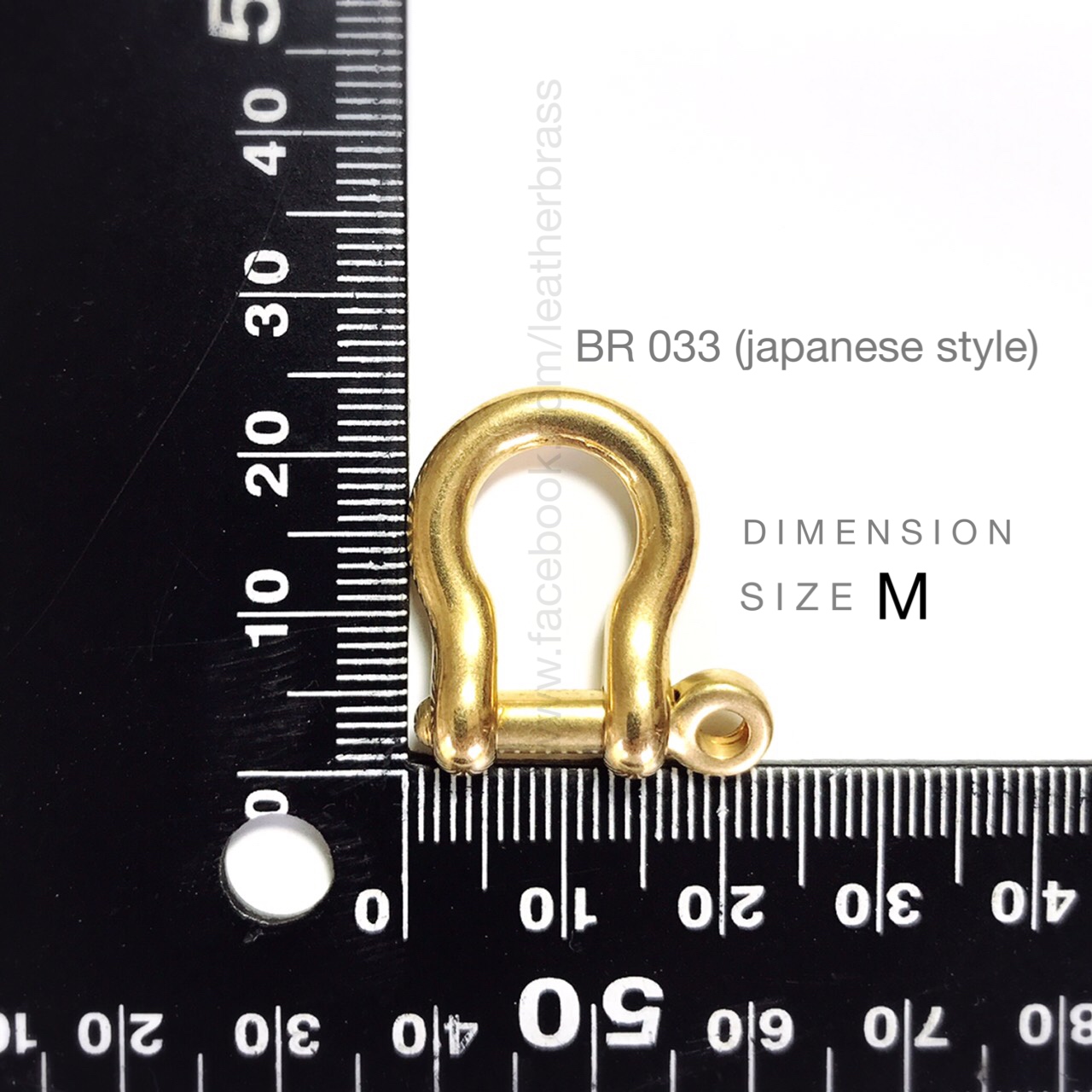 ฺBR033 เกือกม้าญี่ปุ่น ตะขอเกือกม้า อะไหล่ทองเหลืองแท้ อุปกรณ์งานหนัง leatherbrass**ราคาต่อชิ้น**