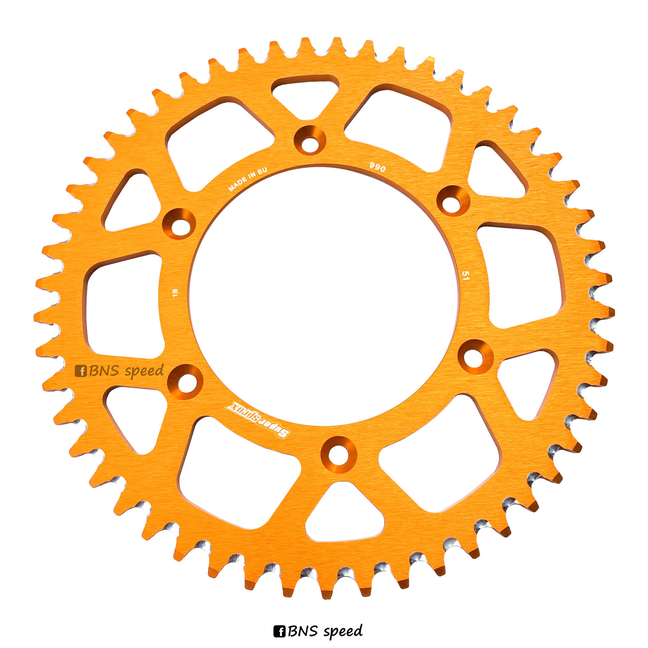 สเตอร์หลัง Supersprox KTM 50T / 51T สีส้ม