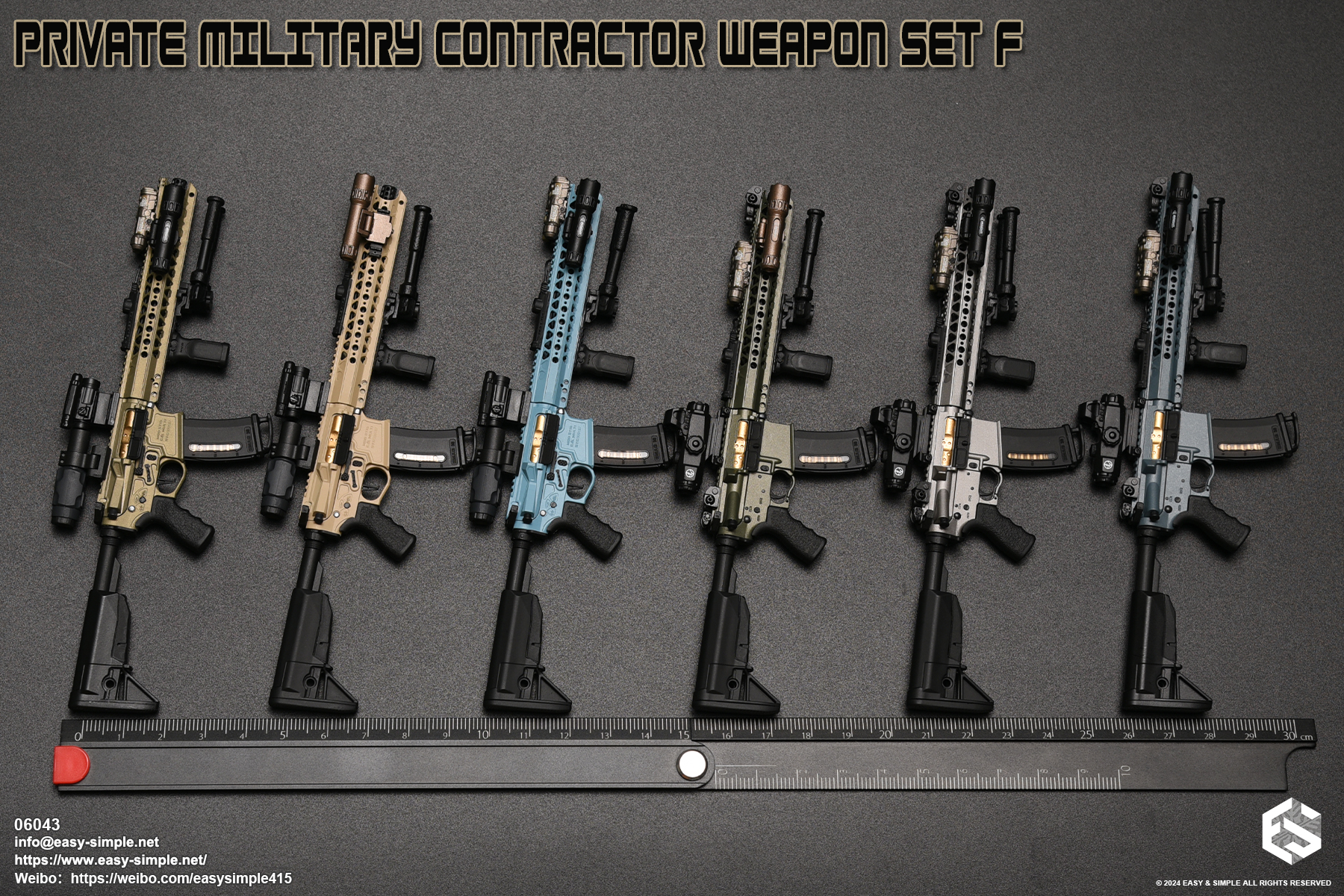 [สั่งจอง] Easy&Simple 06043 1/6 : Private Mlitary Contractor Weapon Set F
