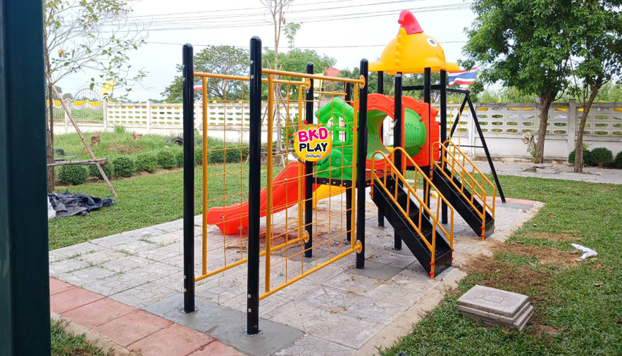 โปรโมชั่นเครื่องเล่นสนามโครงสร้างเสา 76 เครื่องเล่นสนามกลางแจ้ง ,สนามเด็กเล่น,เครื่องเล่นสนามราคาถูก OutdoorPlayground , ของเล่นสนาม, สำหรับบริจาคสนามเด็กเล่น พร้อมส่ง