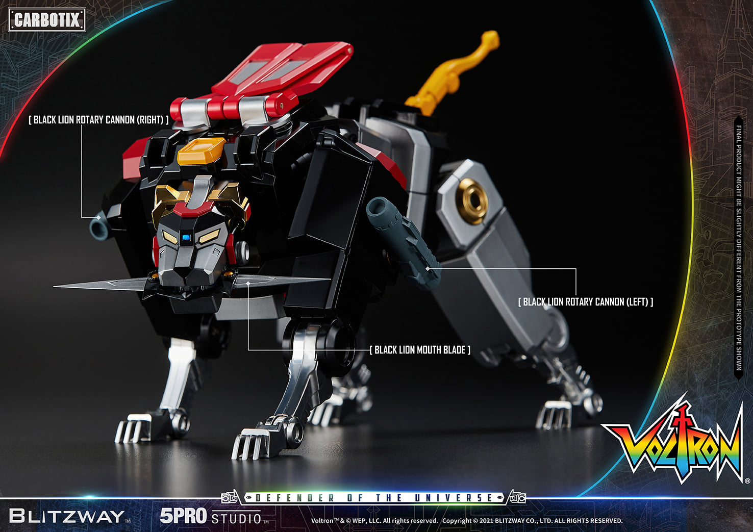 [สั่งจอง]5PRO STUDIO × BLITZWAY : CARBOTIX Series 5PRO-CA-10401 Voltron