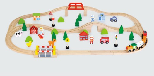 ชุดผจญภัยรถไฟแสนสนุก เซต 90 ชิ้น ของเล่นเสริมพัฒนาการ ,ของเล่นเสริมทักษะ,ของเล่นเด็ก, สื่อการสอนอนุบาล