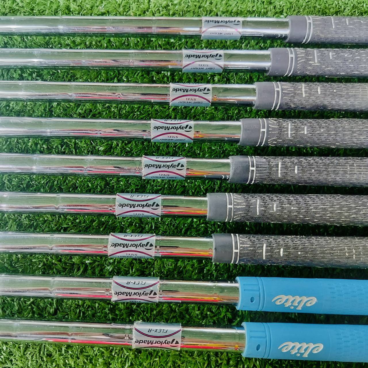 * ขาดเหล็ก 8 แต่มี AW * ชุดเหล็ก Taylormade 320 SERIES ก้านเหล็ก Taylormade ก้านเบา LIGHT WEIGHT FLEX R มีเหล็ก 3 4 5 6 7 9 P A S ตีลูกลอยง่าย ตีโดนง่าย และไกลมากๆ ชดเชยความผิดพลาดสูงสุด ไม้กอล์ฟพรีเมี่ยมมือสอง ของแท้ By NakaraLuxurious