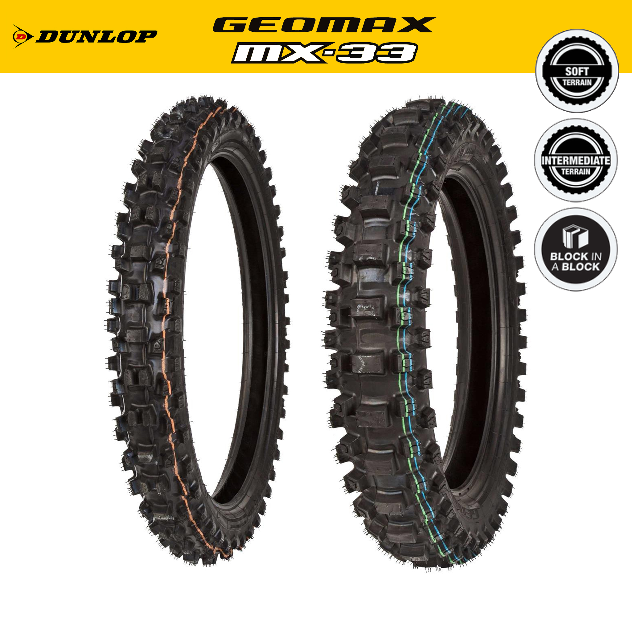 ยาง Dunlop Geomax MX33 Soft