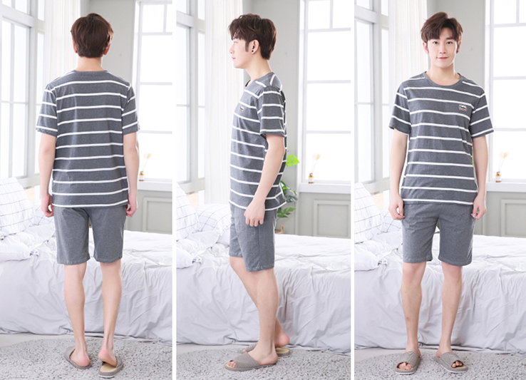 ชุดนอนผู้ชายไซส์ใหญ่ แขน-ขาสั้น