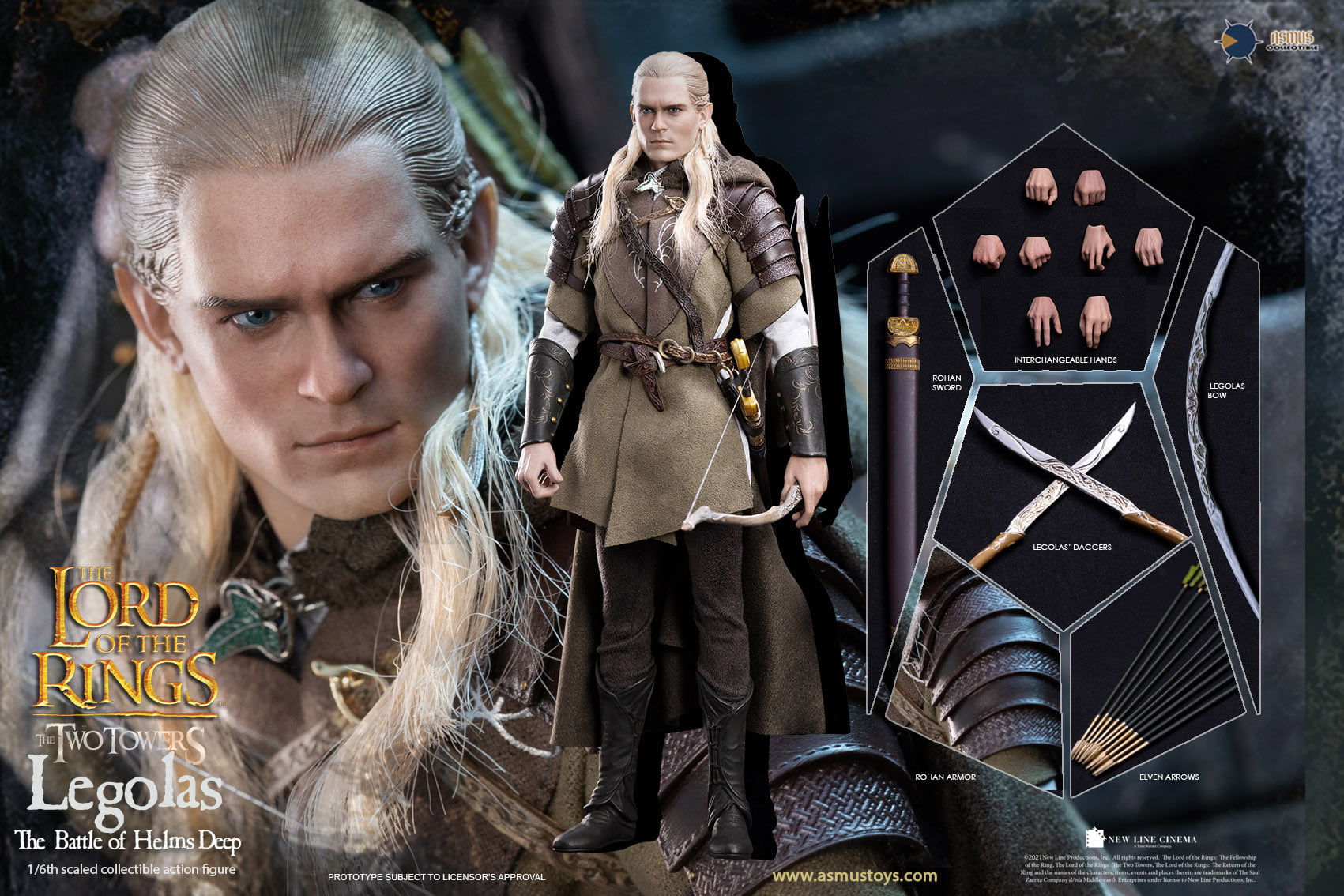 [สั่งจอง]ASMUS TOYS LOTR029 1/6 : THE LORD OF THE RINGS SERIES: LEGOLAS - AT HELMS DEEP