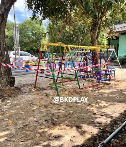 เครื่องเล่นสนามกลางแจ้ง ชุดรวมรถไฟ, ประกอบด้วยสไลเดอร์รถไฟโยกปีนป่ายและชิงช้าม้าโยก OutdoorPlayground,ผลิตเครื่องเล่นสนาม,เครื่องเล่นงบสพฐ.ประชารัฐ ราคาโรงงาน