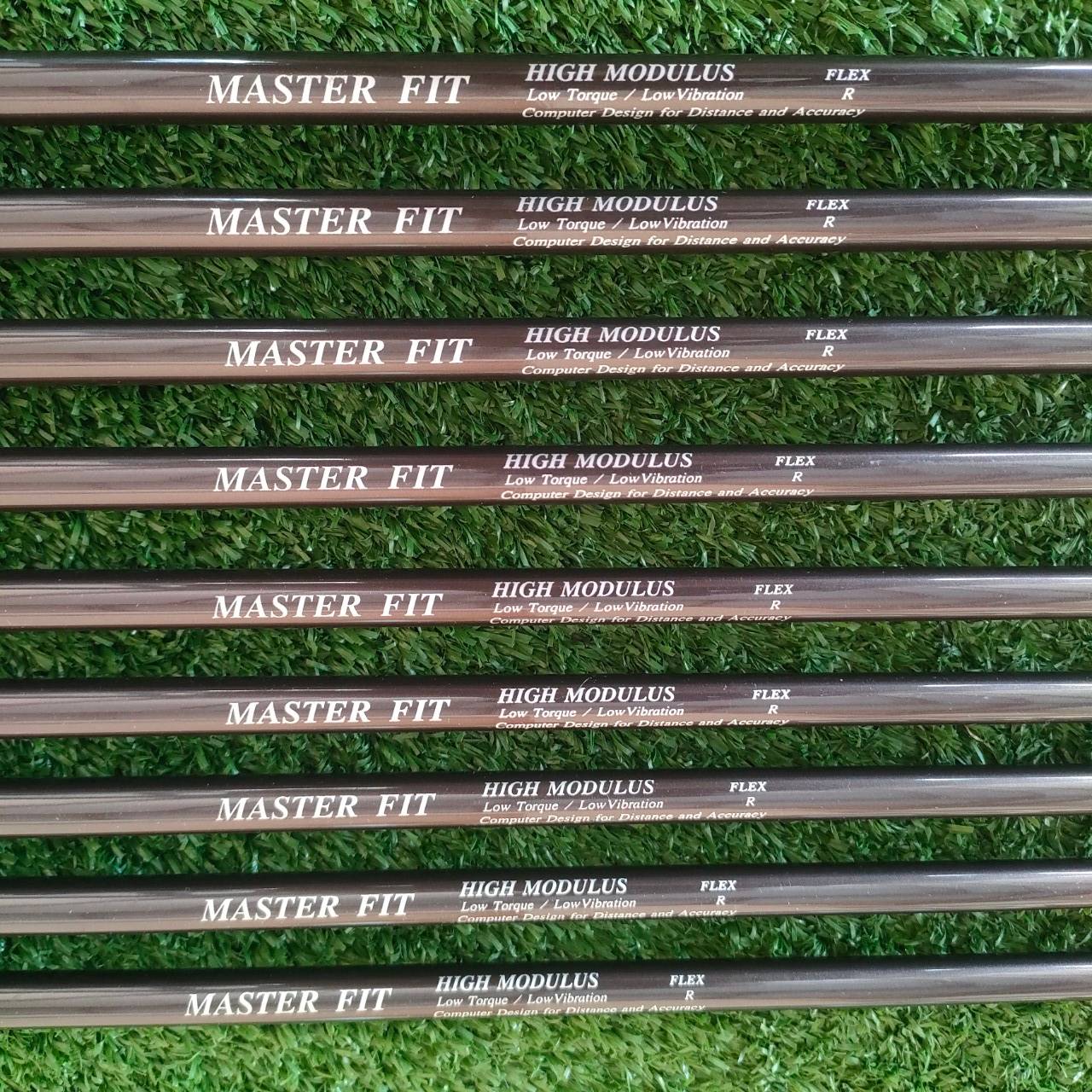 ชุดเหล็ก MASTERFIT ของใหม่!! มีเหล็ก 3-9 เเละ PW SW ก้าน MASTER FIT FLEX R เป็นชุดเหล็ก FORGED CAVITY ซึ่งปกติจะใช้วัสดุ FORGED เยอะมาก!! ไม้กอล์ฟมือหนึ่ง ของแท้ BY NakaraLuxurious