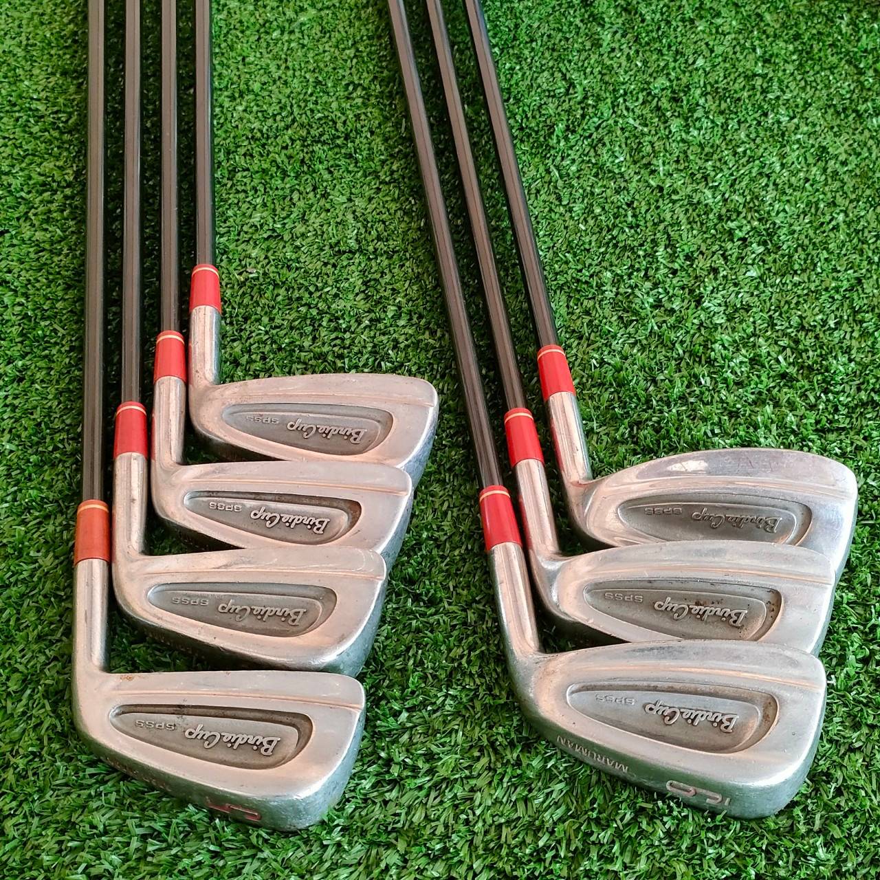 ** ไม้กอล์ฟสำหรับผู้หญิง ** ชุดเหล็ก MARUMAN BINDIA CUP SPSS มีเหล็ก 5-9 เเละ PW SW ก้าน COBALT CARBON FLEX L