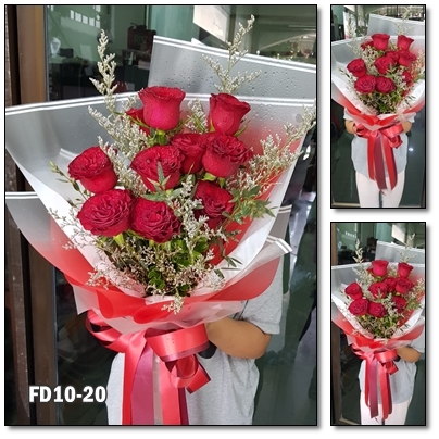 FD10-20 : ช่อกุหลาบแดง