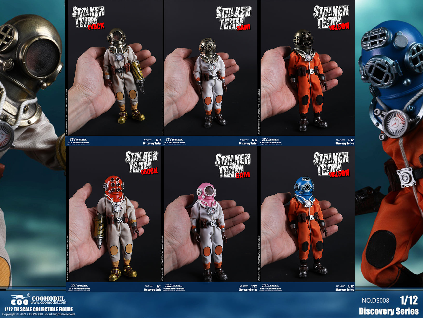 [สั่งจอง]COOMODEL 1/12 : DISCOVERY SERIES - STALKER TEAM (Bronze Edition/Color Edition)