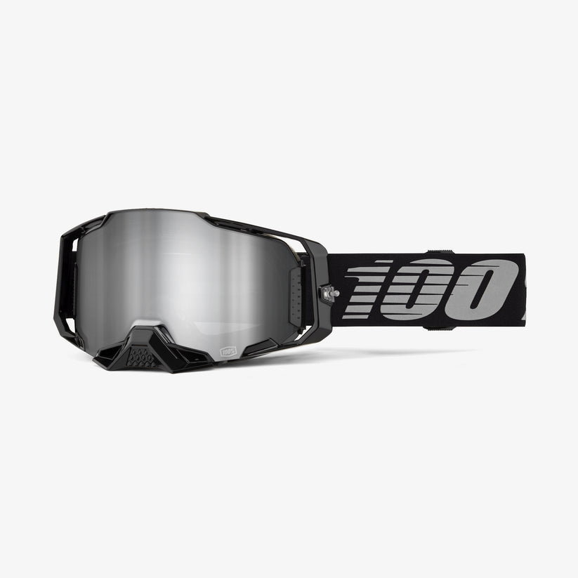 แว่น 100% Armega Black Mirror Silver