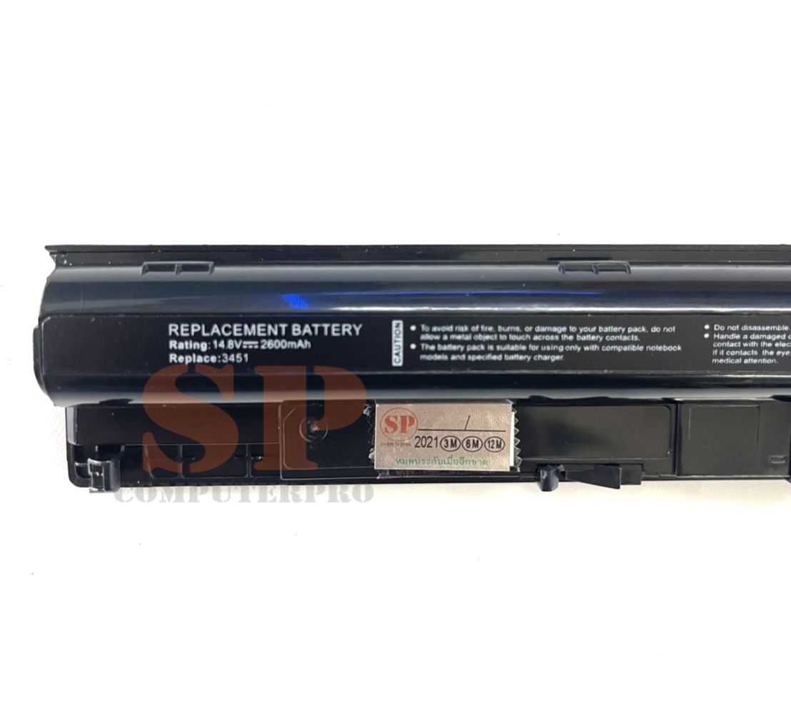 DELL BATTERY แบตเตอรี่ของเทียบ DELL INSPIRON 15UR 3451 3452 3467 3551 3458 3558 5458 5459 5468 5558 5559 model: M5Y1K