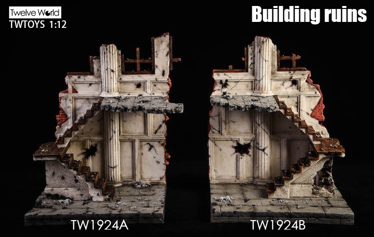 [สั่งจอง] TWTOYS TW1924A/B 1/12 scale : Building ruins