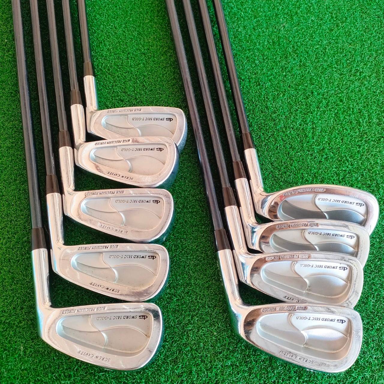 ชุดเหล็ก KATANA SWORD 501C T-GOLD SCRFW CAVITY เหล็ก FORGED พรีเมี่ยมแบบสุดๆ มีเหล็ก 3-9 เเละ PW SW