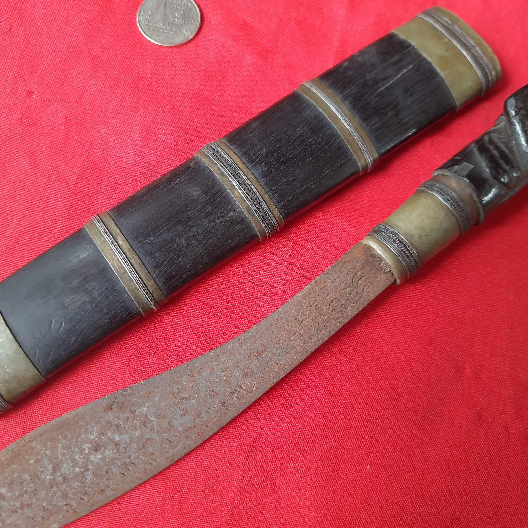 โปรไฟลุก🔥 โปรไฟลุก🔥 มีดหมอ ด้ามไม้ พญางิ้วดำ แกะสลัก พ่อแก่