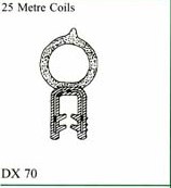 Kumitiiviste korkeus 30mm, leveys 15mm =9e