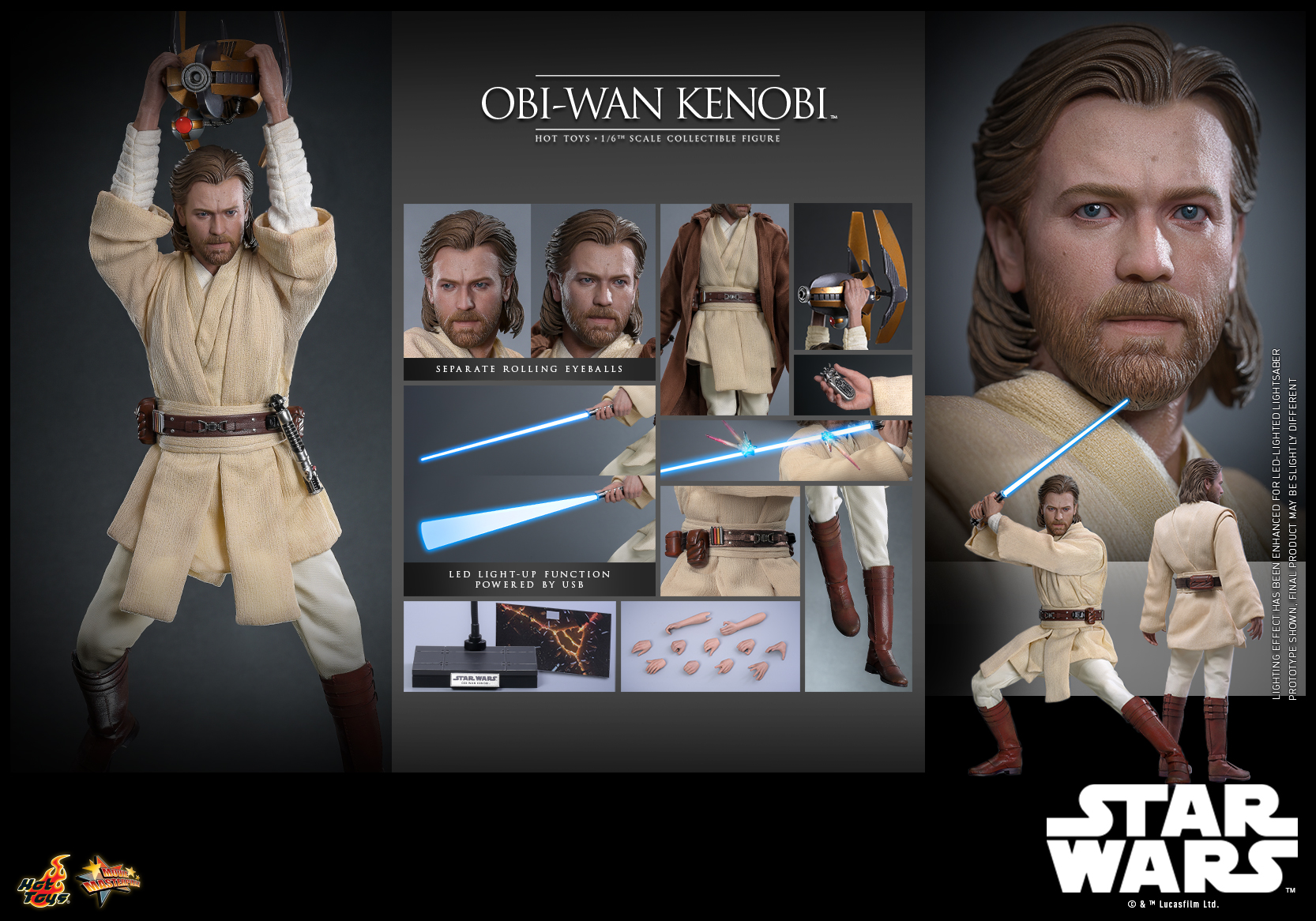 [สั่งจอง]Hot Toys 1/6 - MMS808 : Star Wars: Attack Of The Clones - Obi-Wan Kenobi
