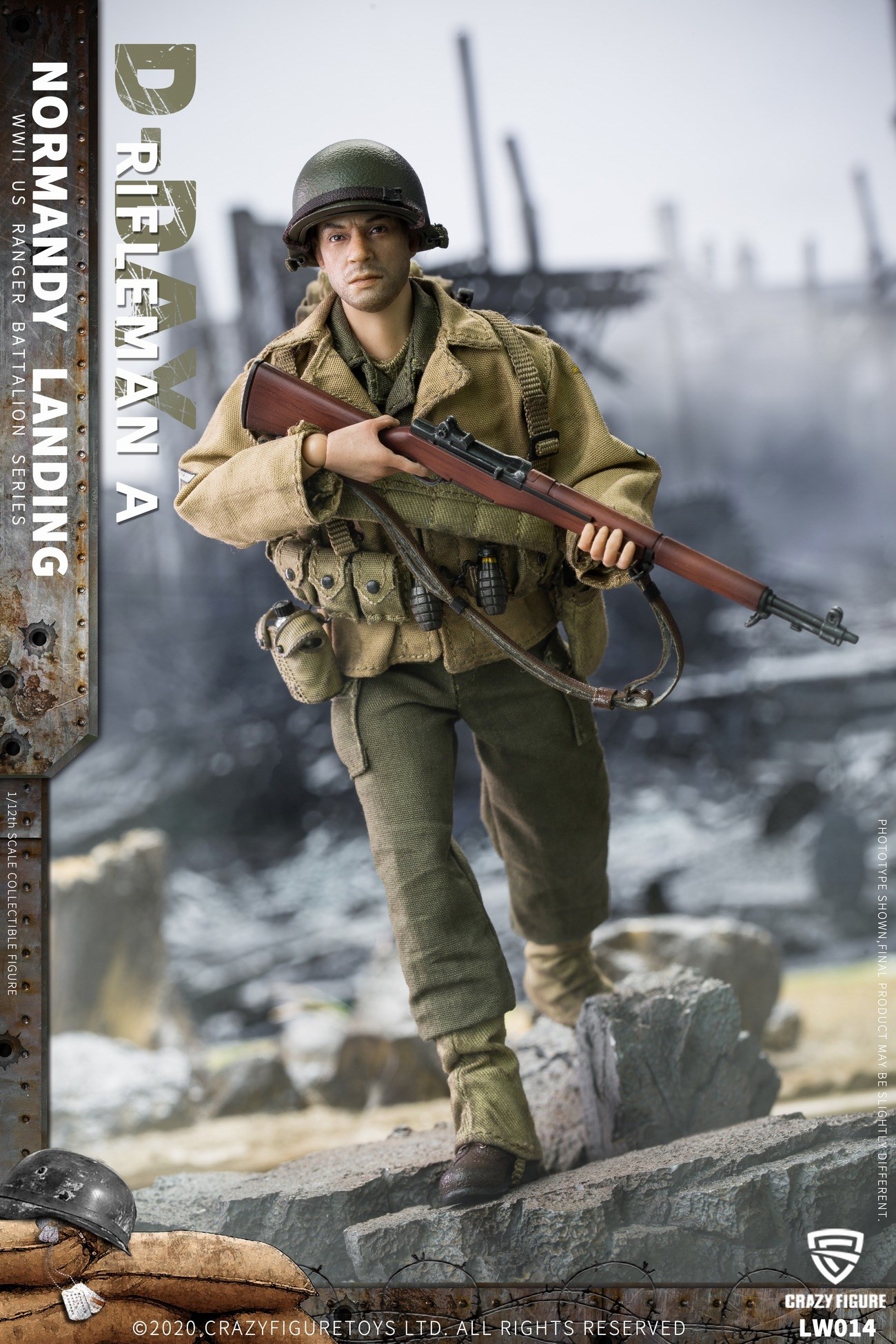 [สั่งจอง]Crazy Figure 1/12 : WWII U.S. Rangers On D-Day
