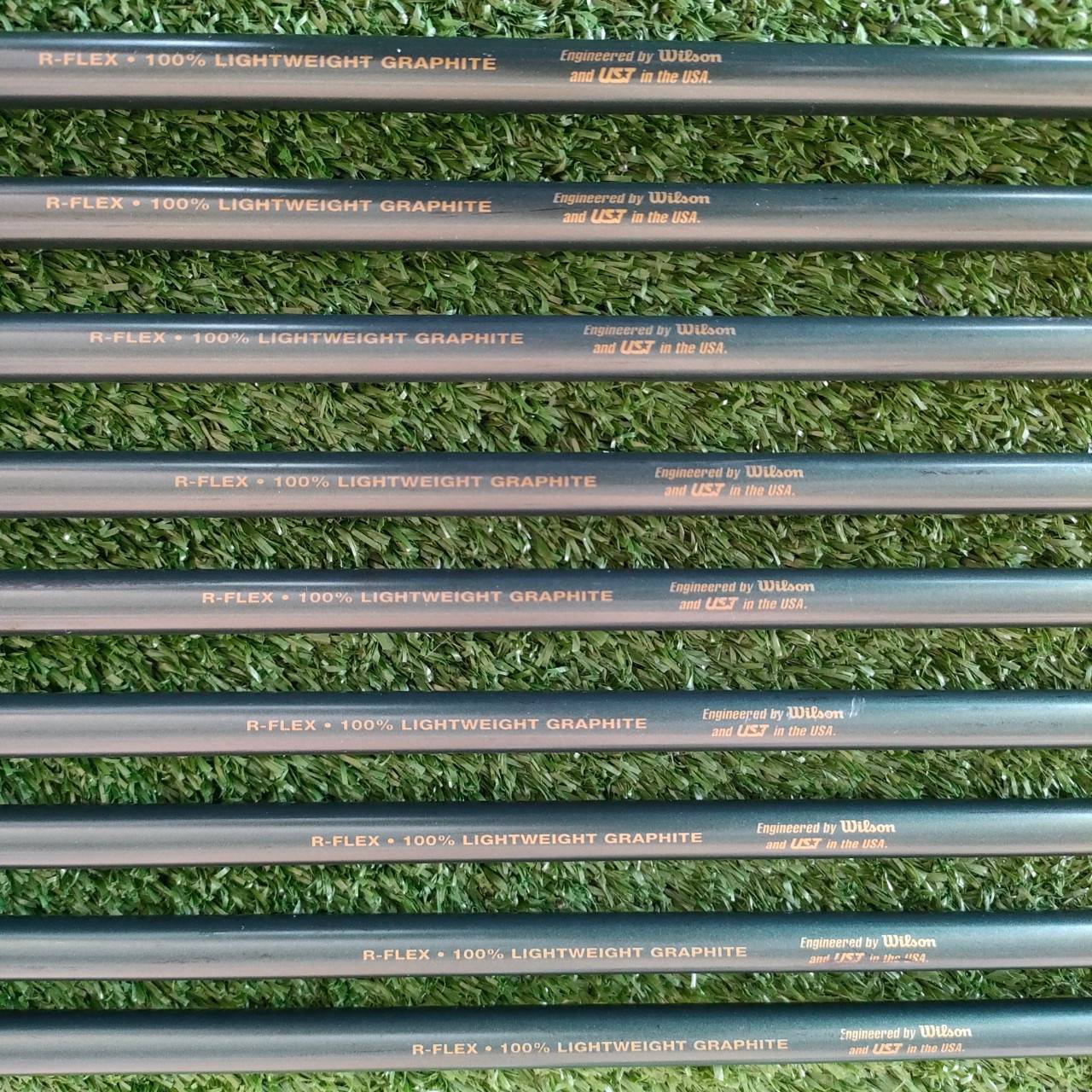 ชุดเหล็ก WILSON SYSTEM 45 มีเหล็ก 3-9 เเละ PW SW ก้าน ULTRA FLEX R ตีง่ายมาก เหล็ก CAVITY ที่วางน้ำหนักไว้ดีมาก ก้านเบาตีสบาย สวยเดิม มาตรฐานมาก!! ไม้กอล์ฟมือสอง ของแท้ BY NakaraLuxurious