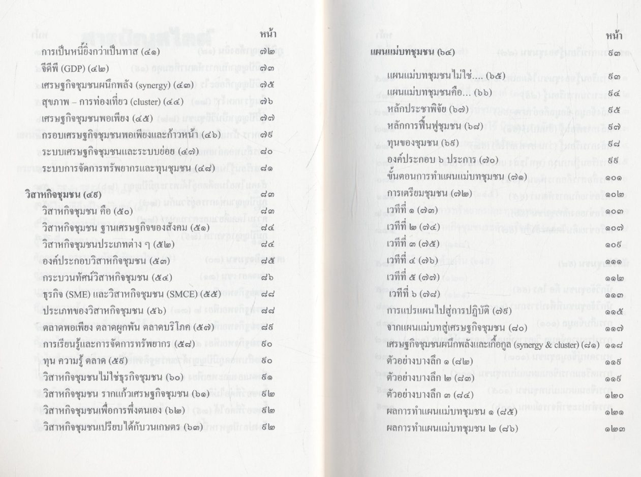 วิธีคิดและวิธีทำ แผนชีวิต เศรษฐกิจชุมชน