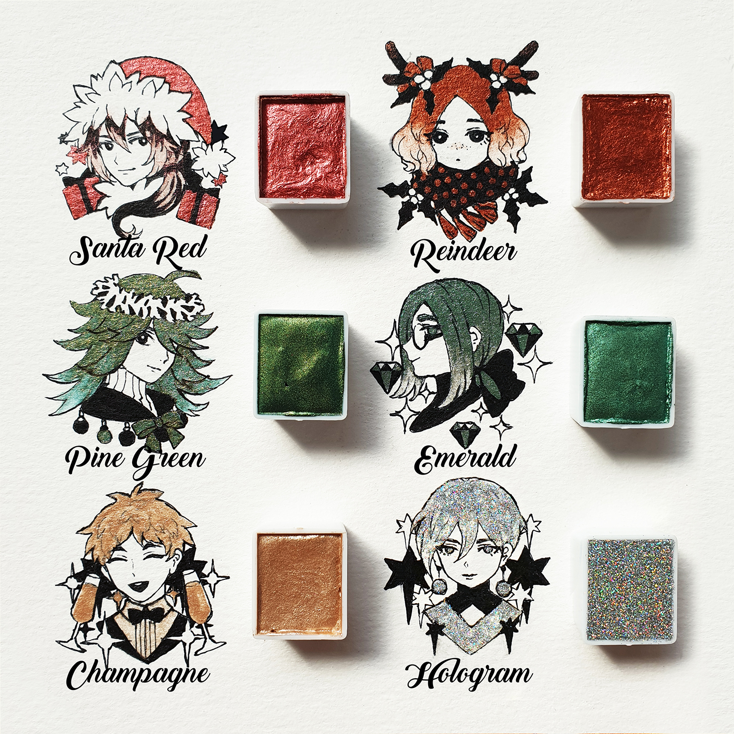 [ HANDMADE WATERCOLOR ] CHRISTMAS SERIES