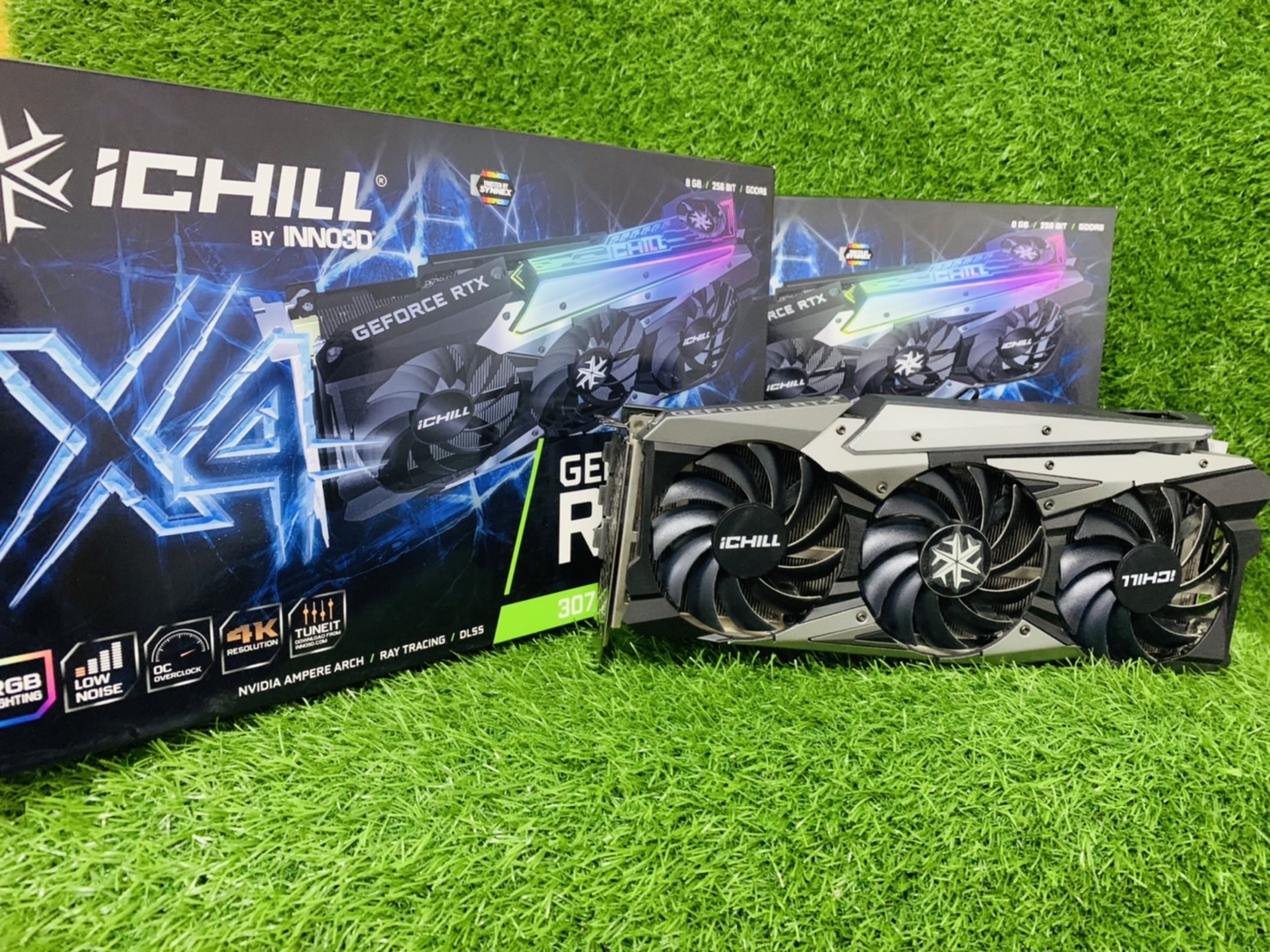 VGA การ์ดแสดงผล INNO3D GEFORCE RTX 3070 ICHILL LHR - 8GB