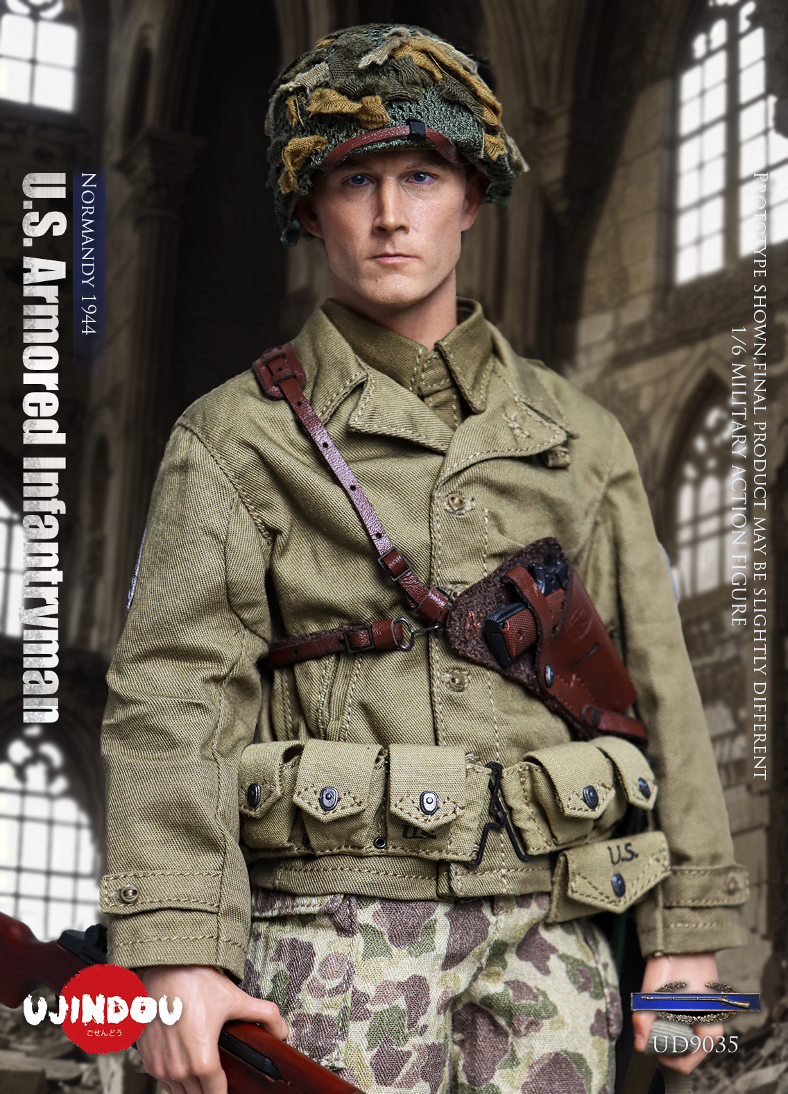[สั่งจอง] UJINDOU UD9035 1/6 : WWII U.S. Armored Infantryman,Normandy 1944