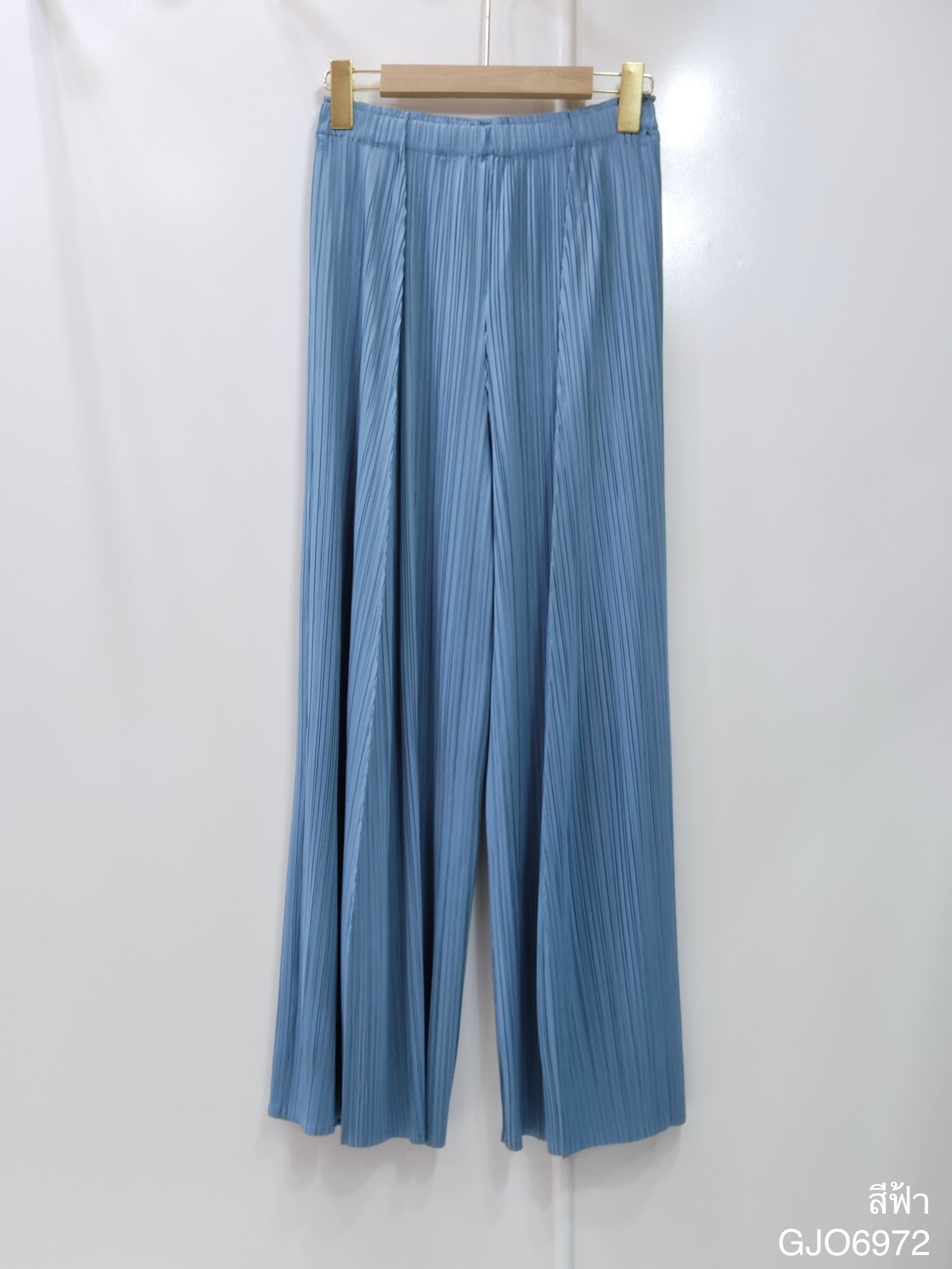 ยาว37.5"นิ้ว! 2MUAY กางเกงผู้หญิง กางเกงพลีทคุณภาพ รุ่น GJO6972 WIDE LEG PLEAT PANT FREE SIZE