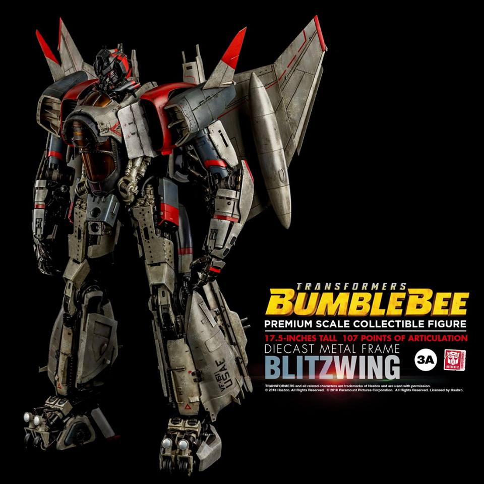 [สั่งจอง]Hasbro x 3 a: 17.5 " blitzwing transformers bumblebee ระดับพรีเมี่ยมสเกลสำหรับหุ่นสะสม