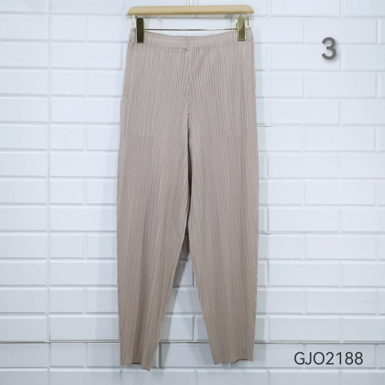 ยาว 34นิ้ว!! 2MUAY รุ่น GJO2188 กางเกงผู้หญิง กางเกงอัดพลีทคุณภาพ 12สี FREE SIZE CASUAL FIT PLEATES PANTS