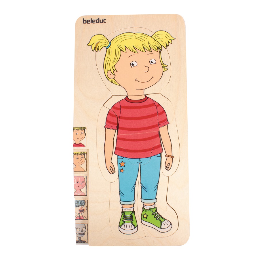 ชุดเกมปริศนา-ร่างกายเด็กหญิง , ของเล่นไม้, ของเล่นเสริมพัฒนาการ, ของเล่นเด็ก, สื่อการสอนเด็ก