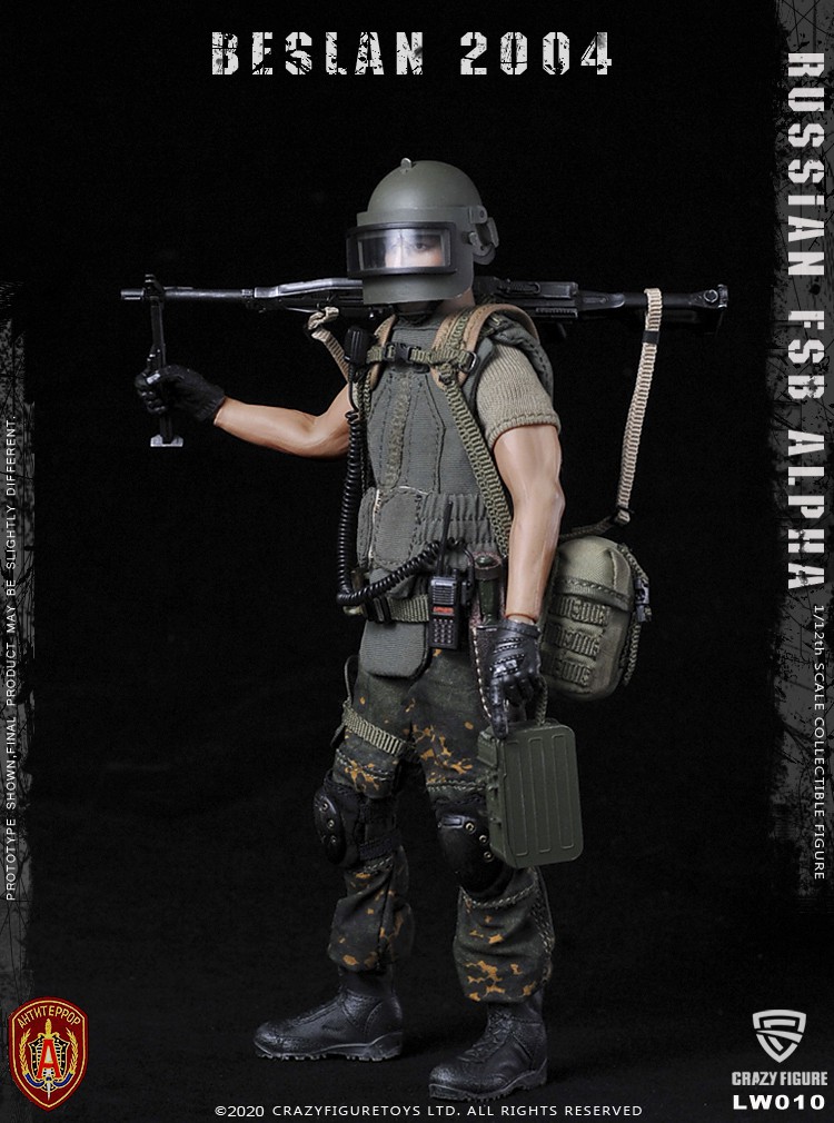 [สั่งจอง] Crazy Figure LW010 1/12 Russian alpha special forces machine gunner