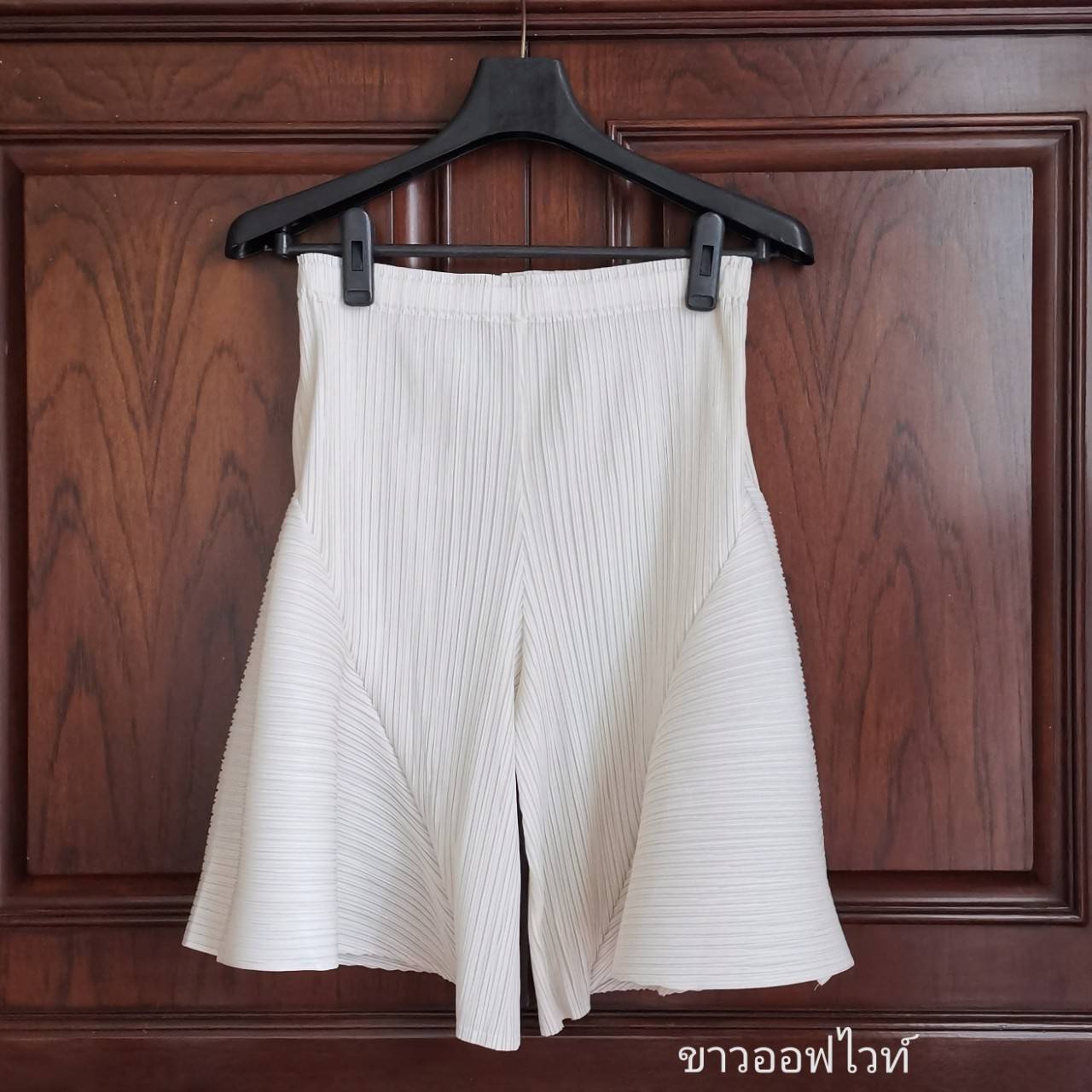2MUAY รุ่น GJO7746 กางเกงอัดพลีทคุณภาพ SHORT WIDE LEG PLEATED PANTS 7สี FREE SIZE