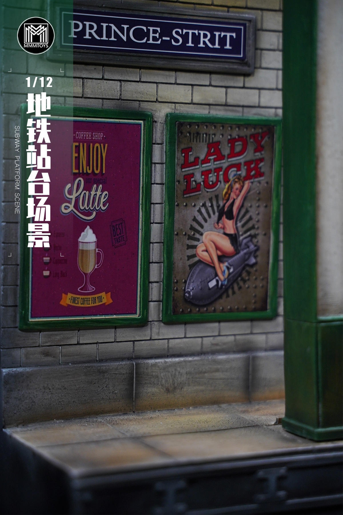 [สั่งจอง]mmmtoys M2312 1/12 : Subway Platform Scene