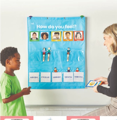 แผ่นการ์ดแสดงอารมณ์ สำหรับห้องเรียน ของเล่นเสริมพัฒนาการ, ของเล่นเด็กอนุบาล, แสดงอารมณ์, สื่อการสอนเด็กอนุบาล , ของเล่นเด็ก พร้อมส่ง