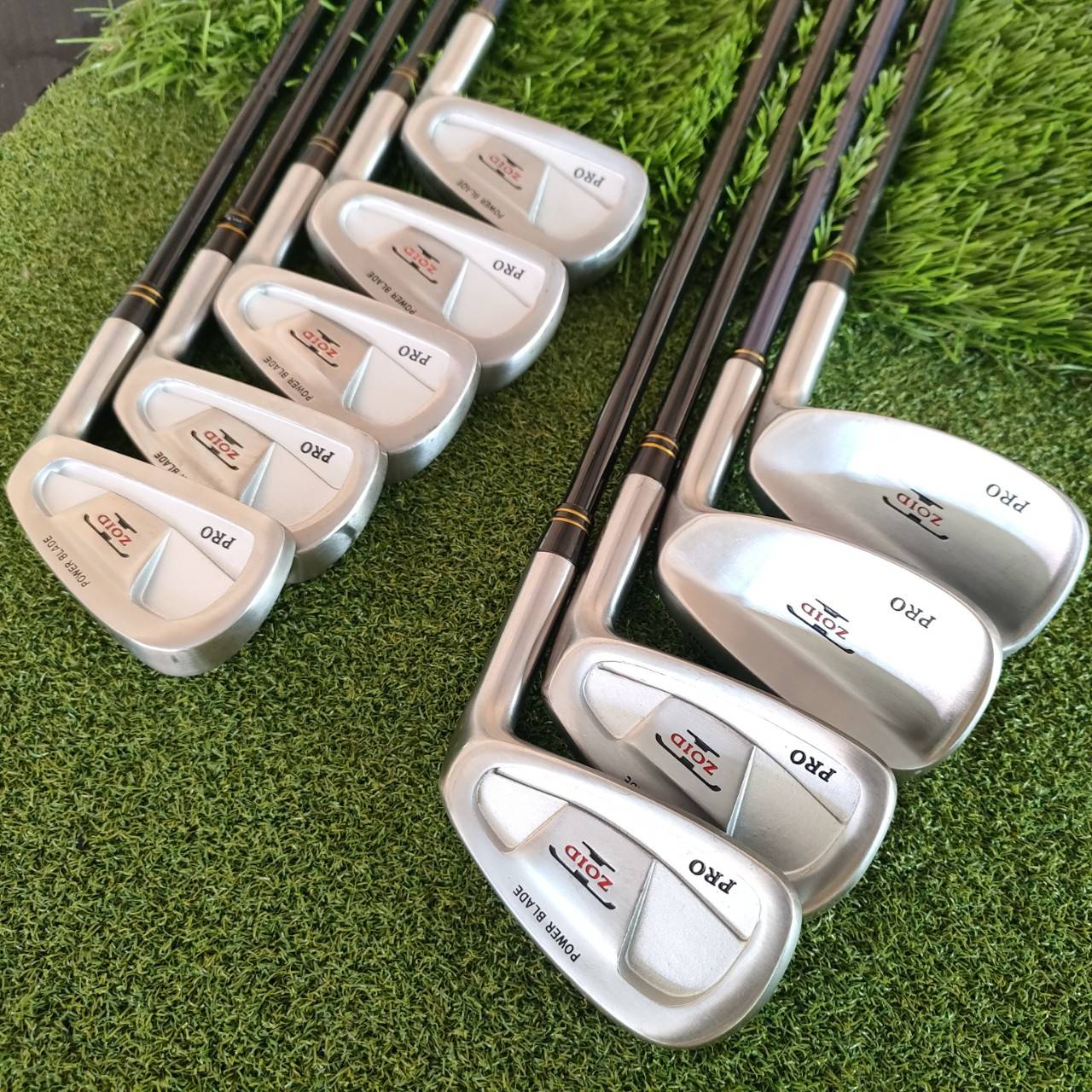 ชุดเหล็ก MIZUNO ZOID POWER BLADE PRO มีเหล็ก 3 - 9 SW FW สภาพสวยมาก ตีดีมาก ก้านกราไฟต์ TI-LIGHT FLEX R พรีเมี่ยมญี่ปุ่น!!! .