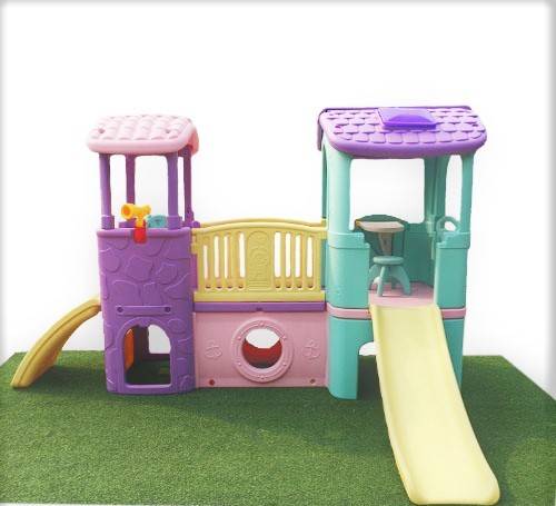 บ้านน้อย2ชั้น บ้านสไลเดอร์ สีหวานพาสเทล สไลเดอร์พร้อมปีนป่าย บ้านสไลเดอร์ของเล่น บ้านน้อยสองชั้น สไลเดอร์บ้าน,กระดานลื่นพลาสติก เครื่องเล่นสนามกลางแจ้ง ในร่ม playground ,Kidzone พร้อมส่ง