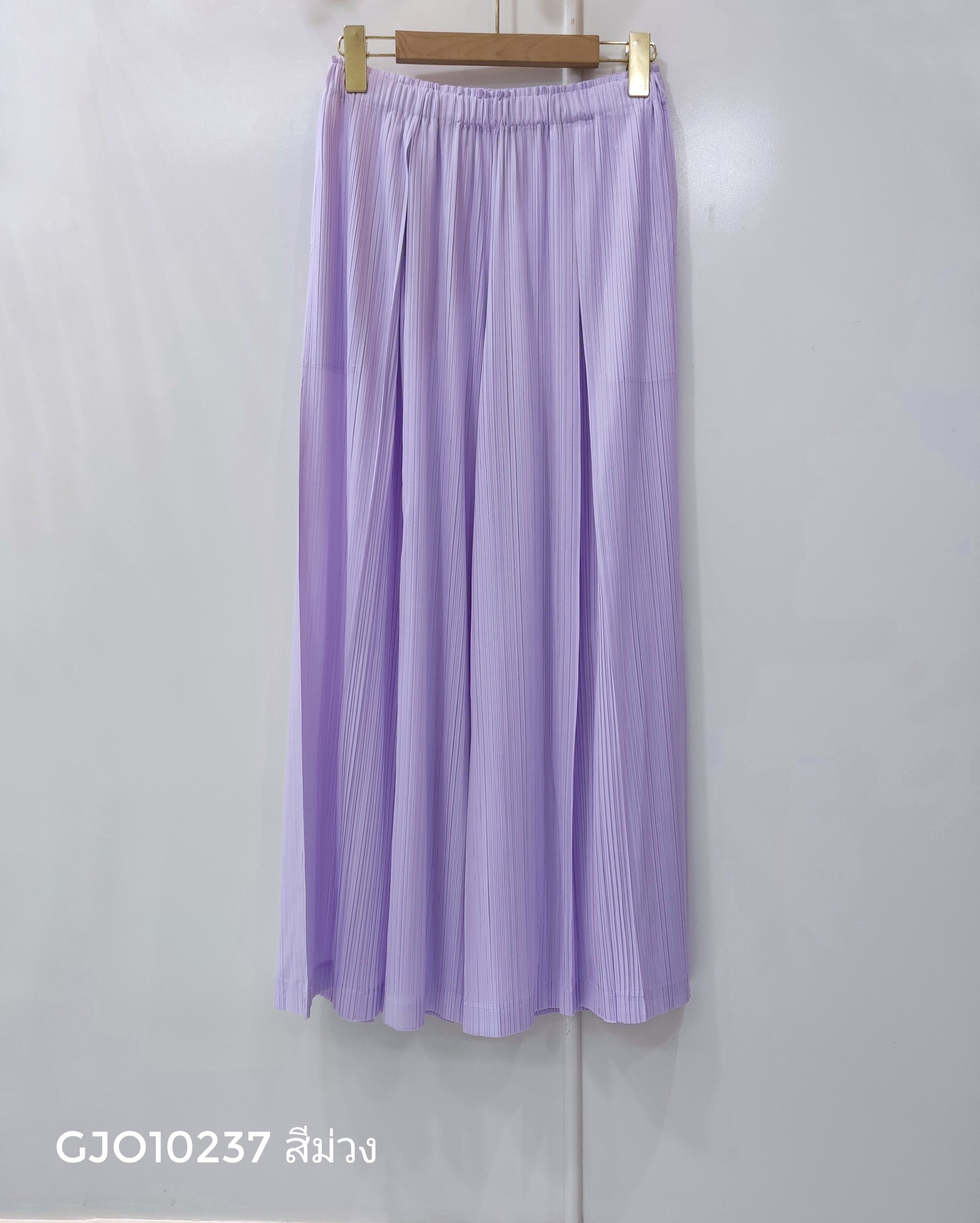 ยาว36นิ้ว! 2MUAY รุ่น GJO10237 กางเกงพลีทคุณภาพ FLOWY WIDE LEG PLEATED PANT 9 สี FREE SIZE