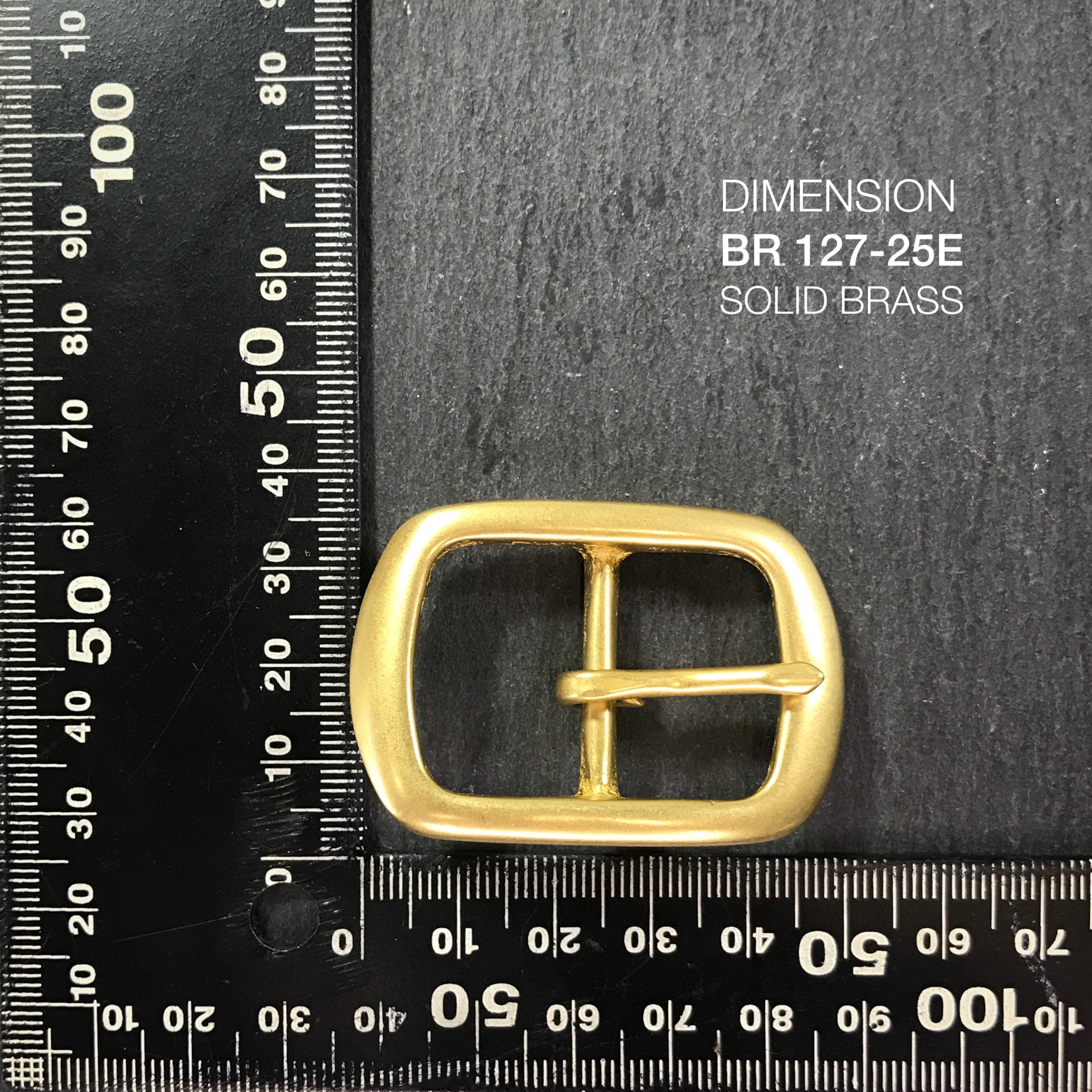 BR127-25E หัวเข็มขัดปรับสายกระเป๋า ขนาด 25มิล อะไหล่ทองเหลืองแท้ *ราคาต่อชิ้น* leatherbrass