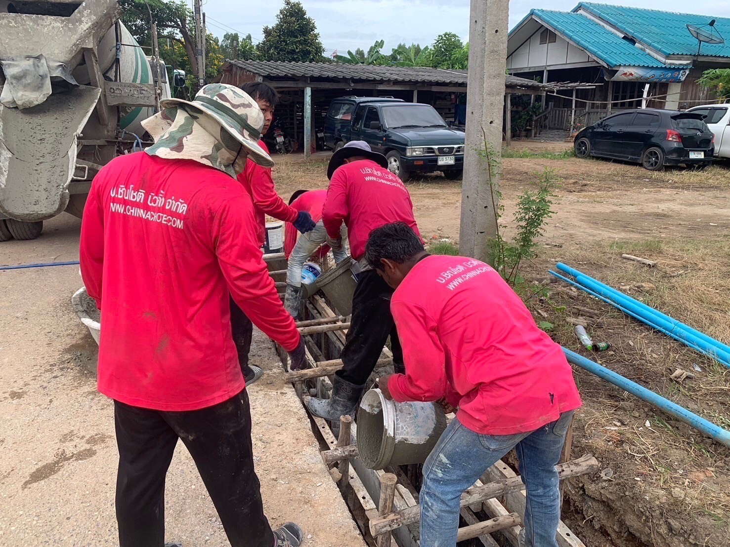 งานก่อสร้างรางระบายน้ำ(รางยู) เทศบาลตำบลเบิกไพร