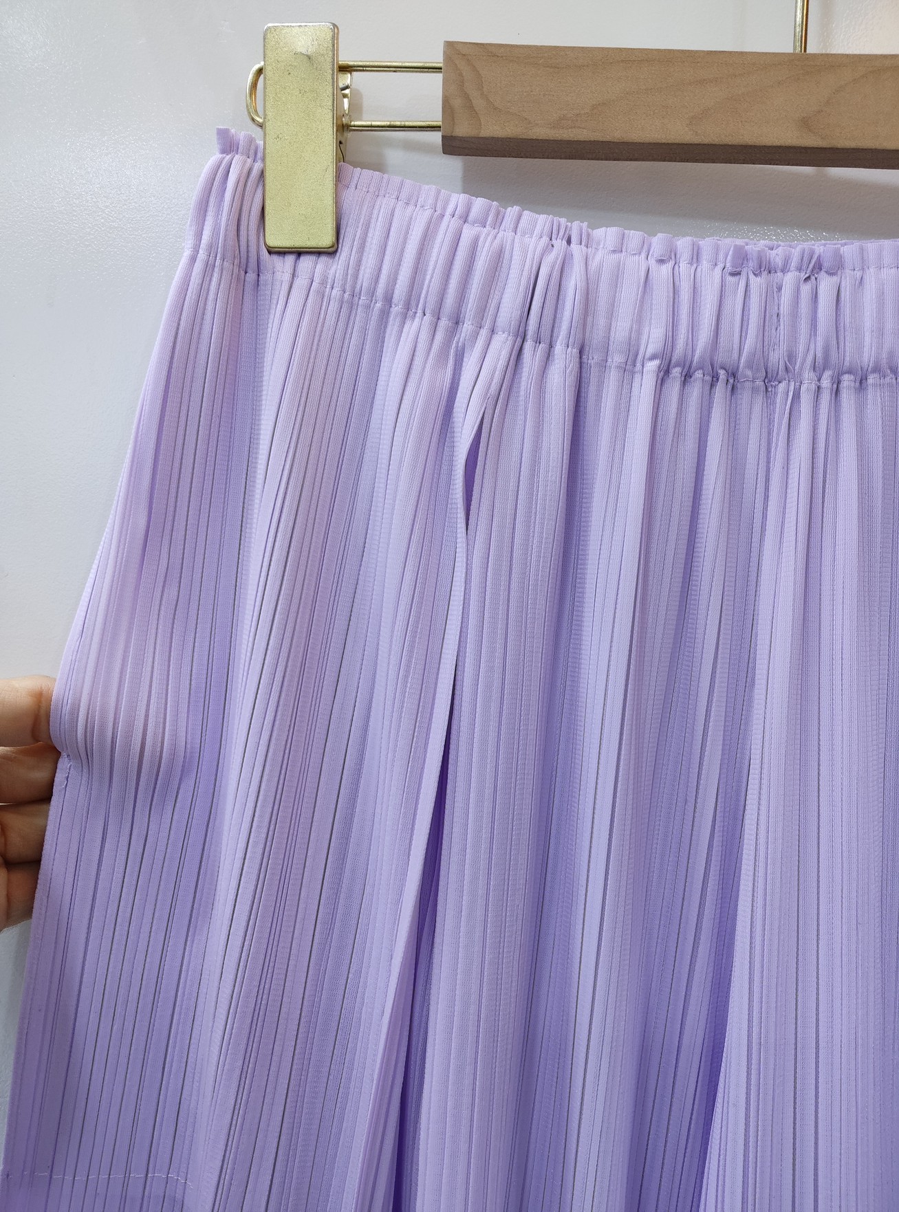 ยาว36นิ้ว! 2MUAY รุ่น GJO10237 กางเกงพลีทคุณภาพ FLOWY WIDE LEG PLEATED PANT 9 สี FREE SIZE