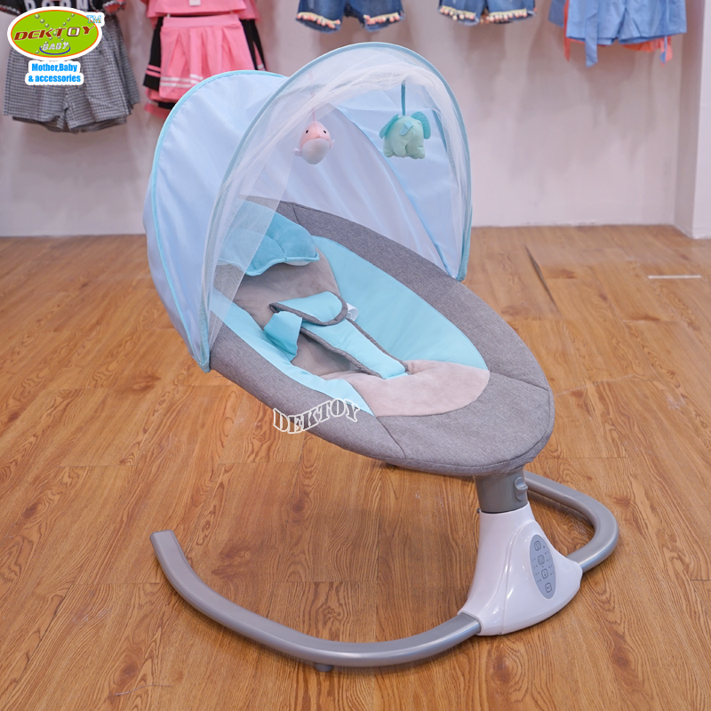 Sanpaulo เปลไกวเด็กไฟฟ้า เปลไฟฟ้า รุ่น SY608 สีฟ้า