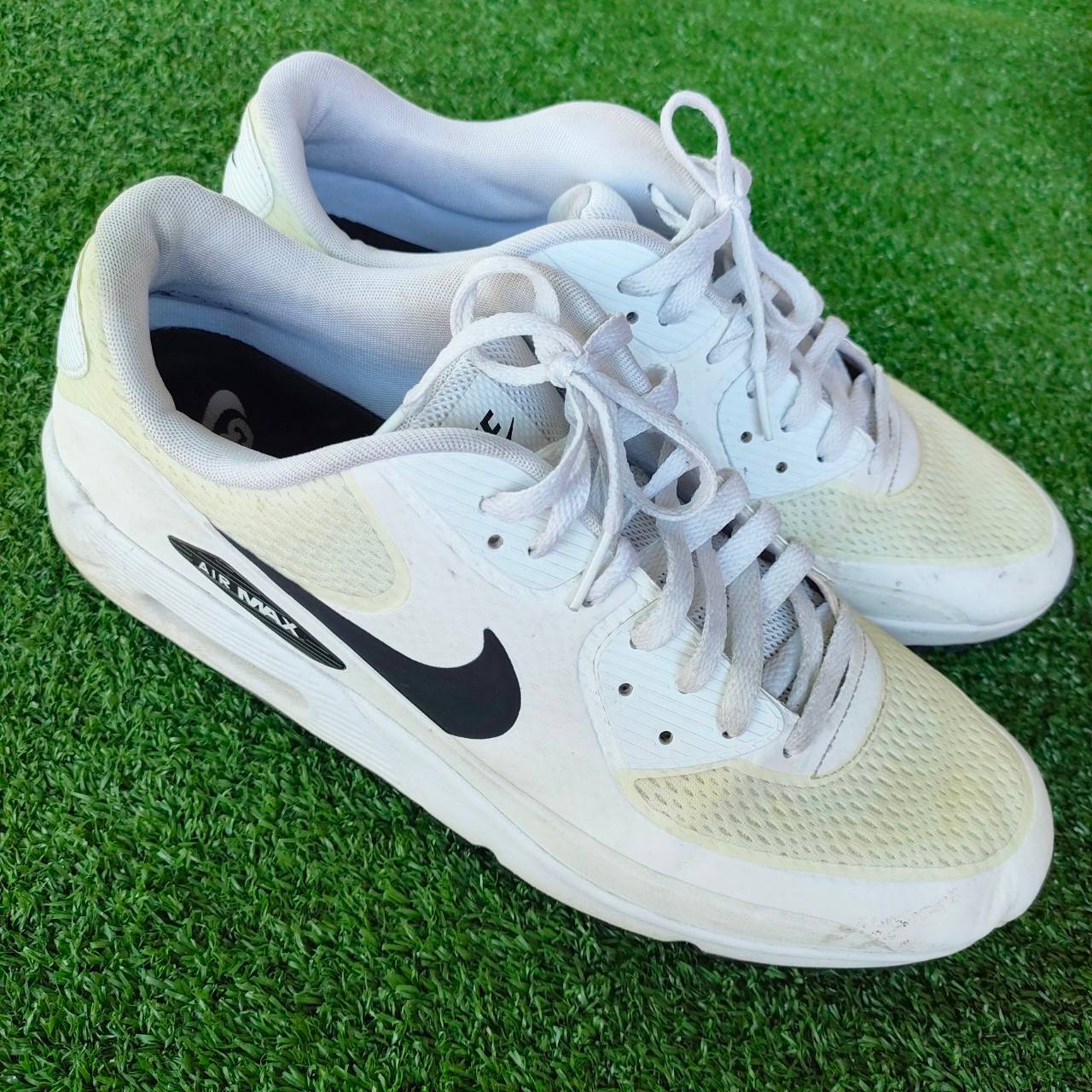 รองเท้ากอล์ฟ NIKE AIR MAX ไชส์ US12 UK11 EUR 46 CM30 มือสอง สภาพดี ที่สุดแห่งความนุ่ม ไม้กอล์ฟพรีเมี่ยมมือสอง By NakaraLuxurious