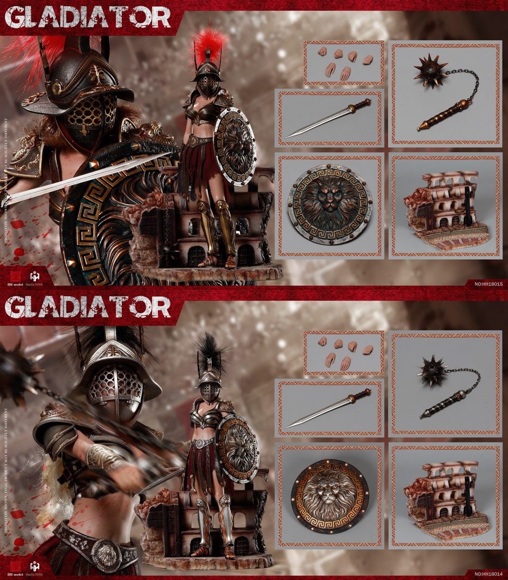 [สั่งจอง]HHmodel & HaoYuTOYS HH18014 Black /HH18015 Red 1/6 Scale : Imperial Legion-Imperial Female Warrior