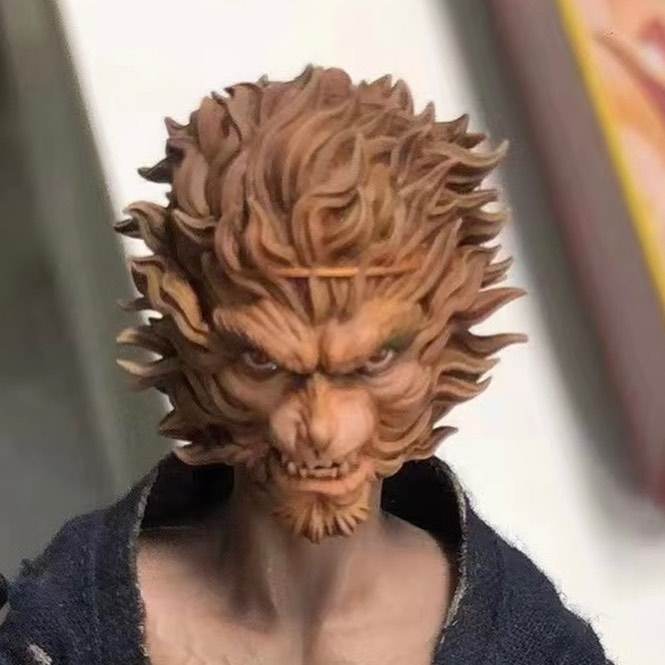 [พร้อมส่ง ] c.tudio 1/12 : Wukong custom Head เวอร์ชั่นหัวดิบไม่ลงสี - มีให้เลือก 4 แบบ
