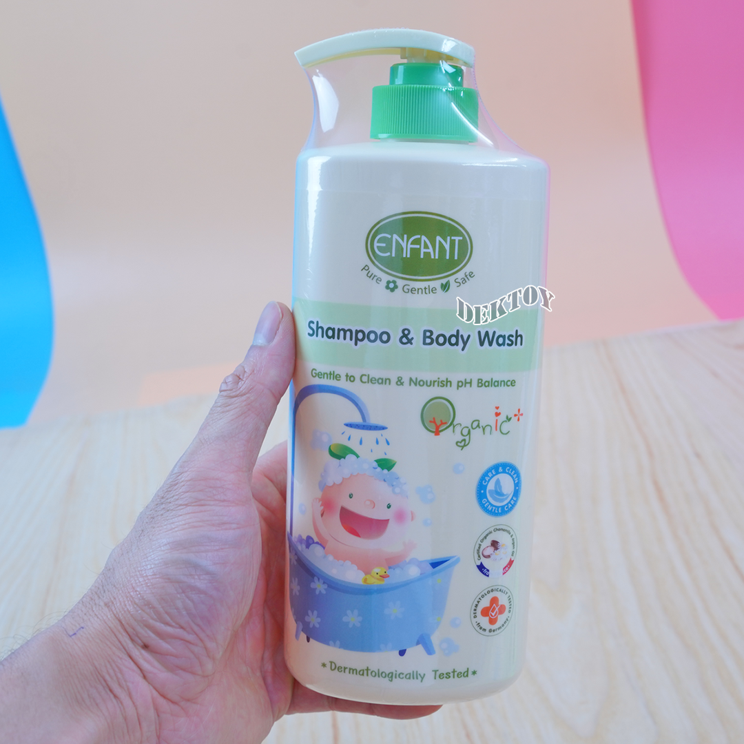 Enfant อองฟองต์แชมพูและครีมอาบน้ำORGANIC SHAMPOO & BODYWASH ใช้ได้ตั้งแต่แรกเกิด 500มล.