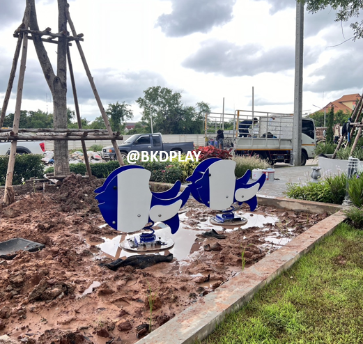 โยกเยก,ม้าโยก,สปริงปลาการ์ตูน สปริงโยกเยก, โยกเยกสปริง ,ของเล่น, เครื่องเล่นสนาม งานพรีเมียม