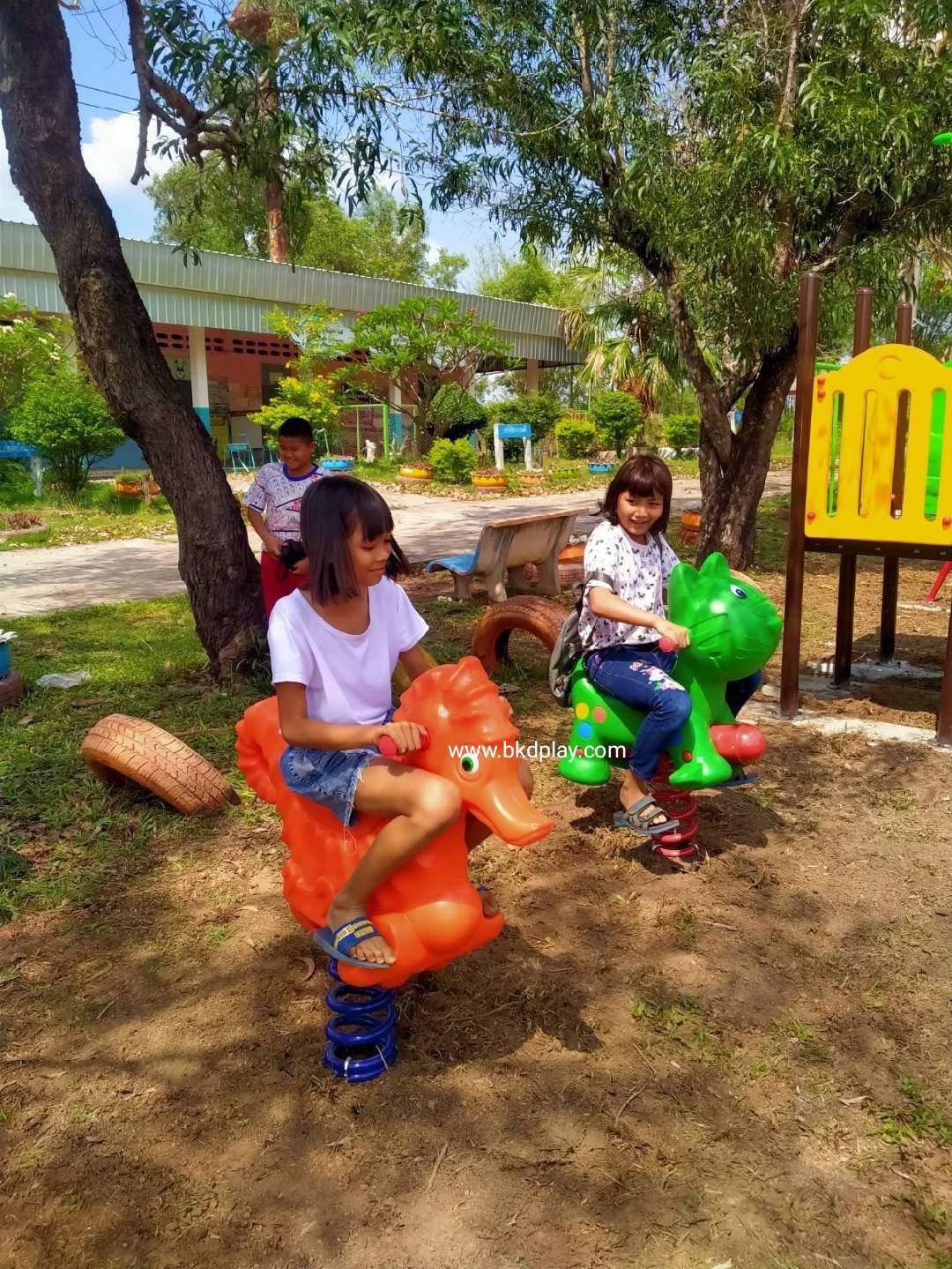 แมวสปริงโยกเยก,โยกเยกสปริง,ของเล่น,เครื่องเล่นสนามกลางแจ้ง สินค้าพร้อมส่ง