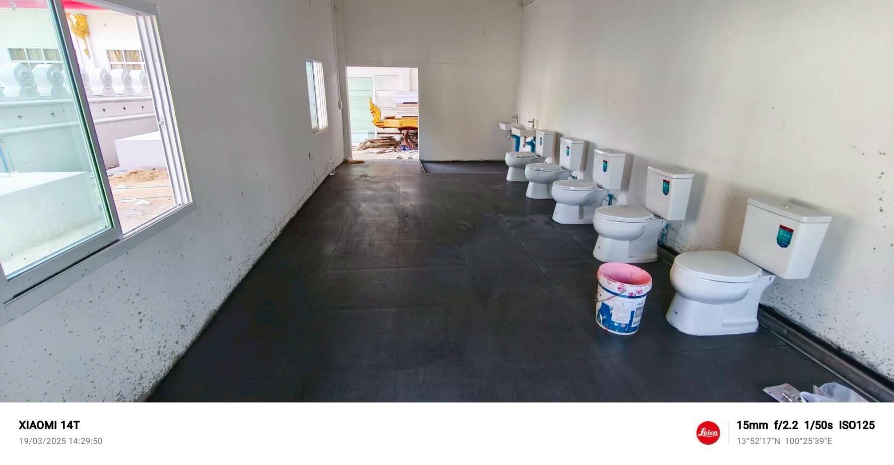 งานสร้างห้องน้ำ วัดบางแพรก จ.นนทบุรี